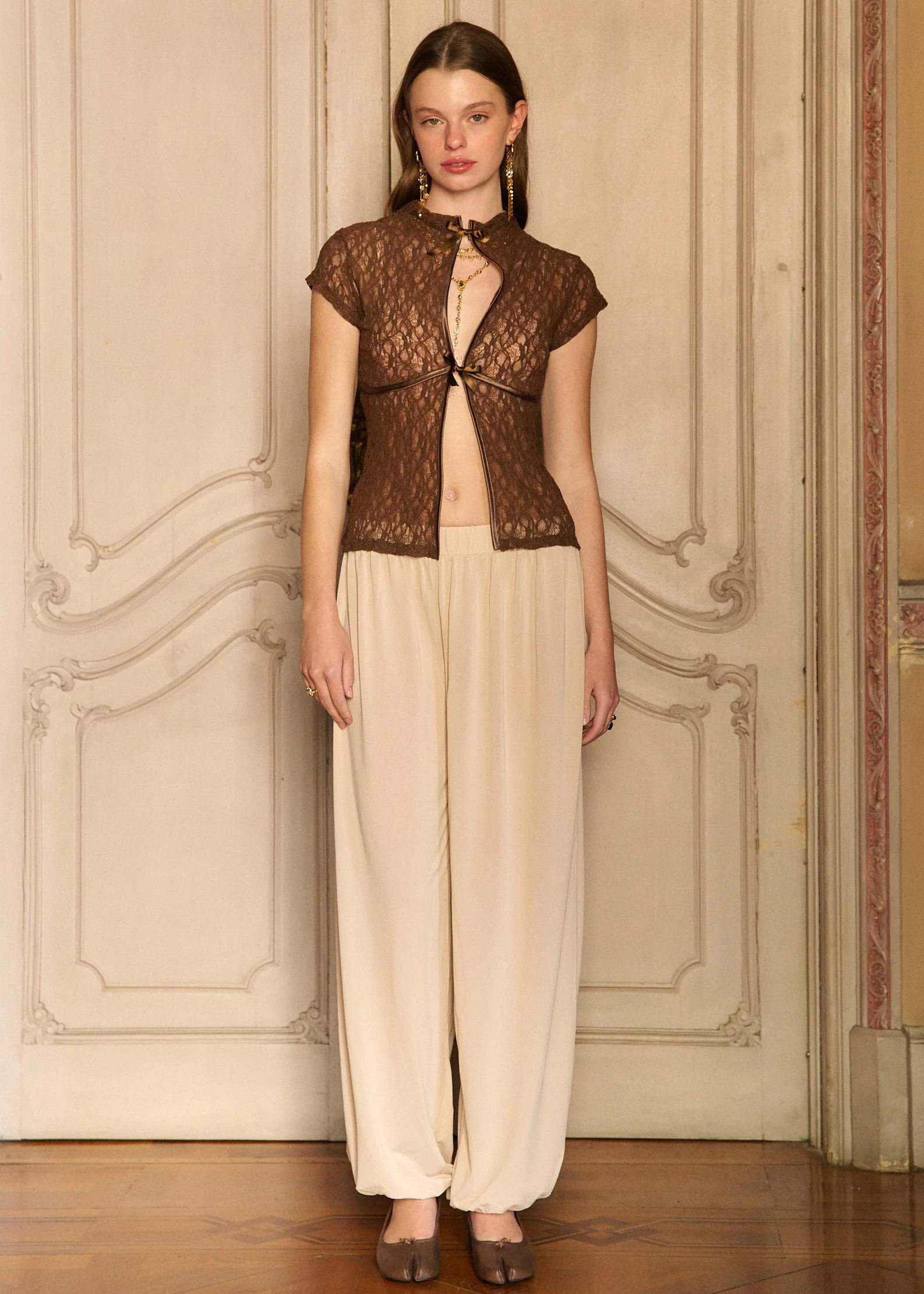 HANA BROWN VINTAGE BLOUSE - Image 3
