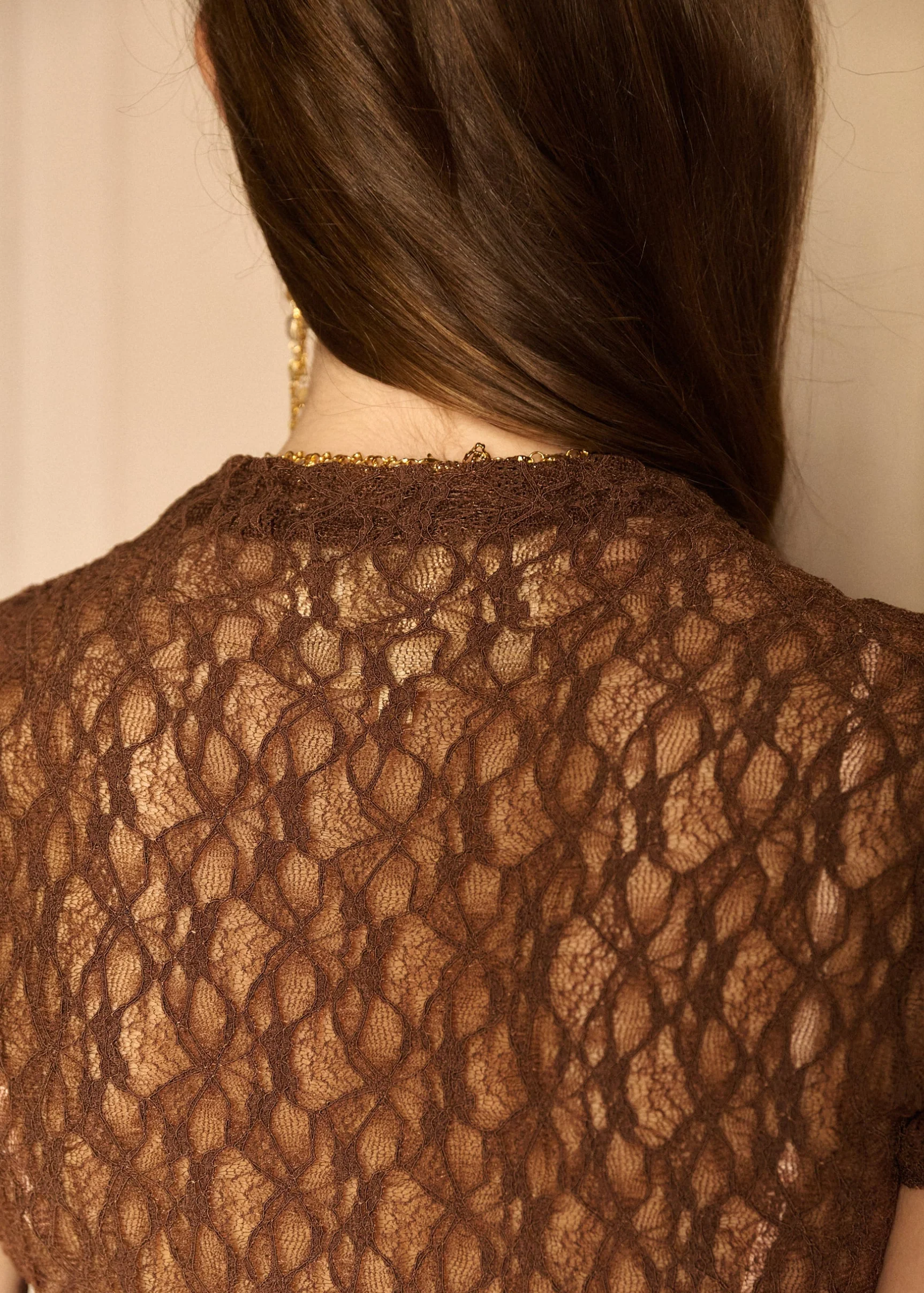 HANA BROWN VINTAGE BLOUSE - Image 6